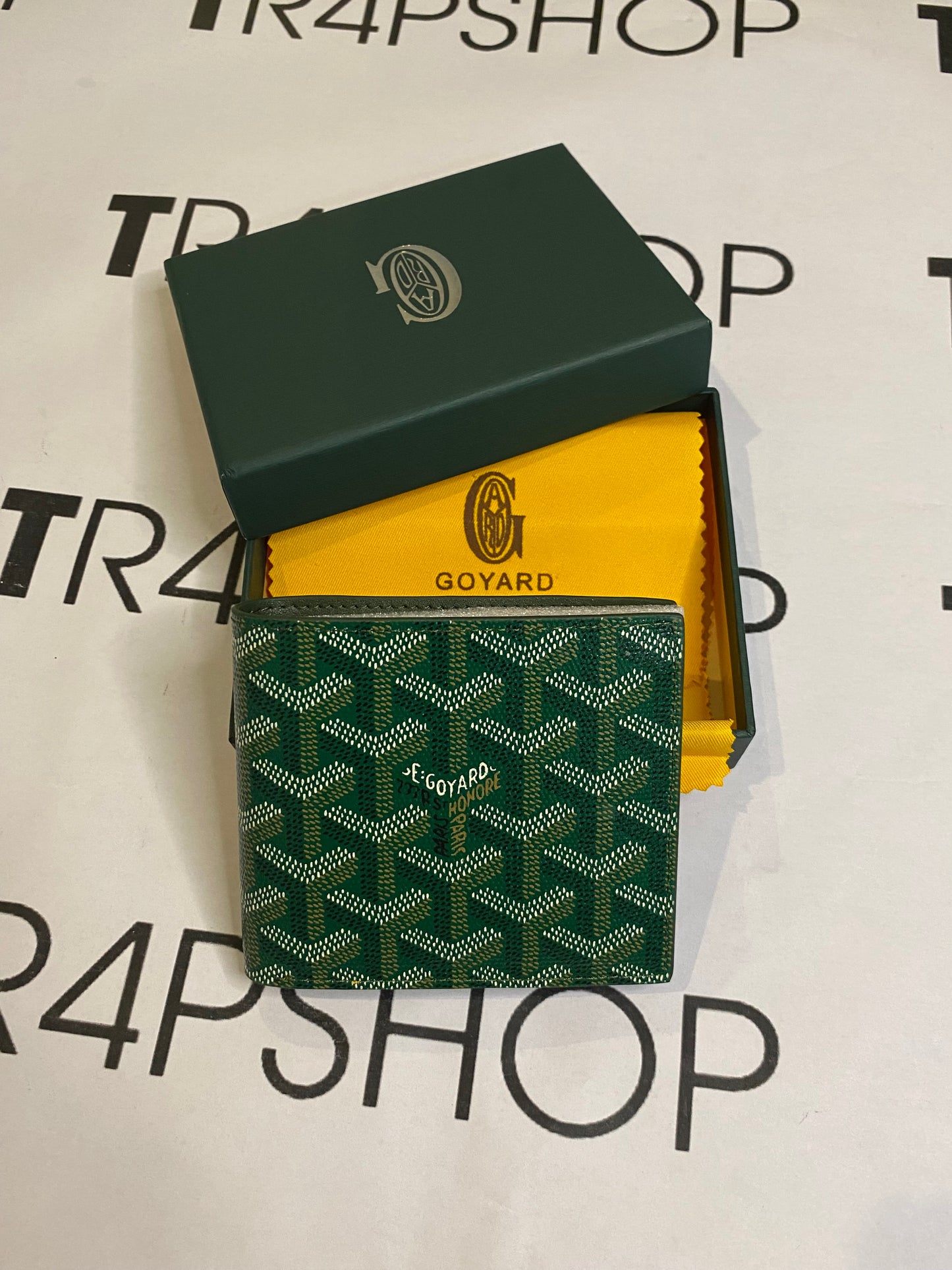 Portafoglio Goyard verde