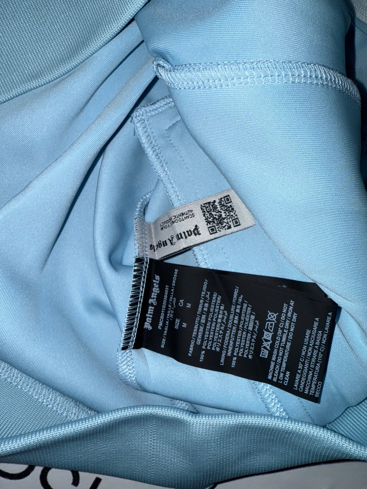 tuta palm angels azzurra