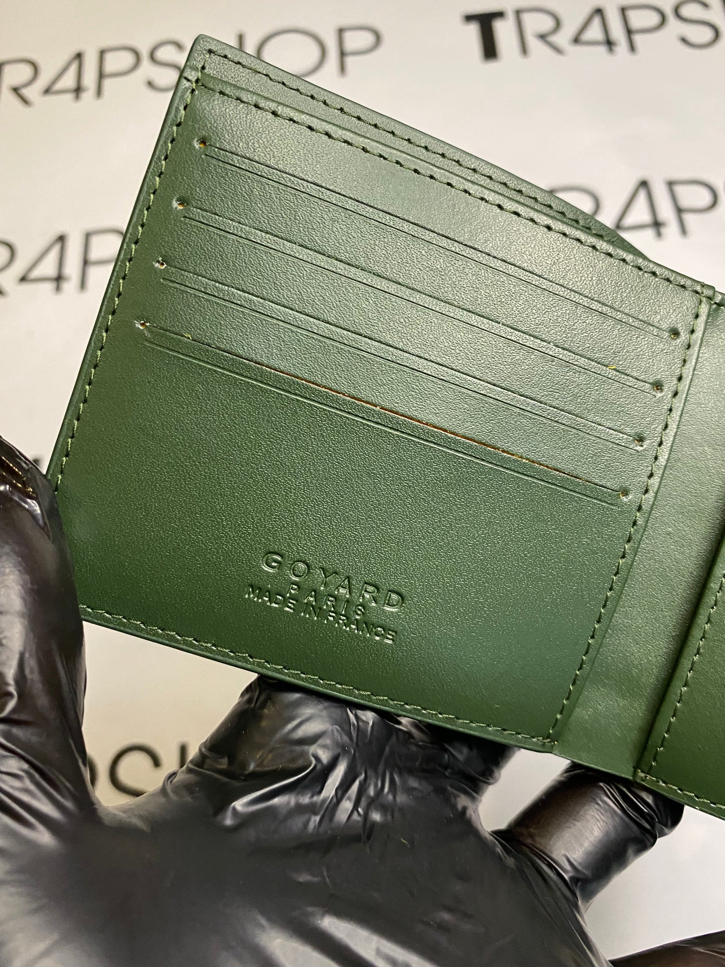 Portafoglio Goyard verde
