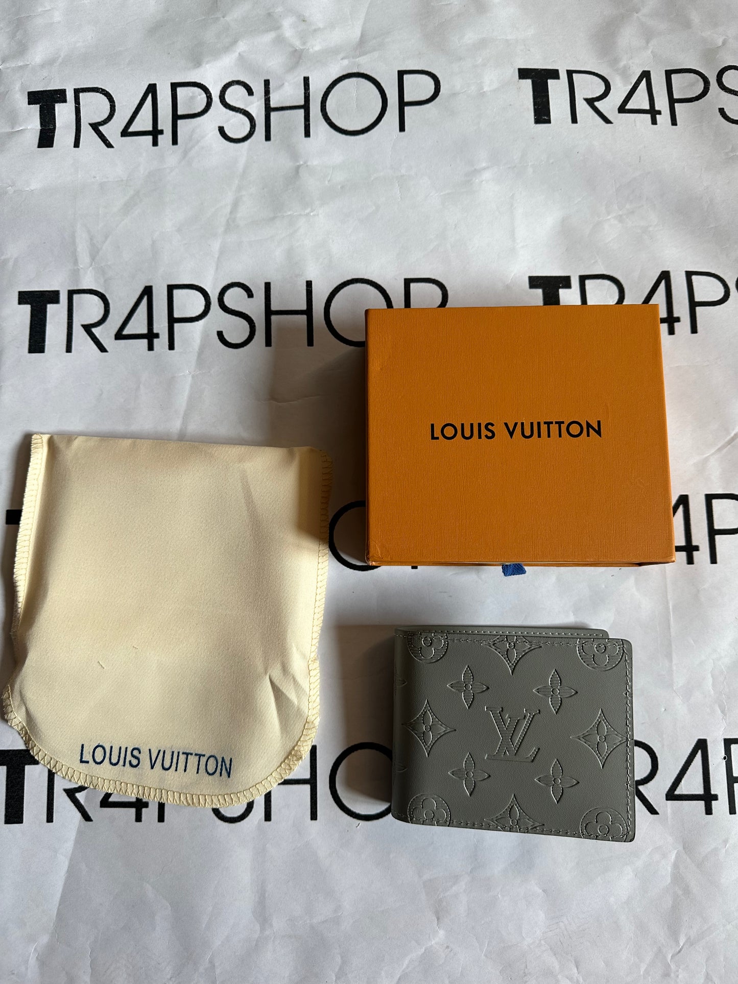 Portafoglio Louis Vuitton grigio