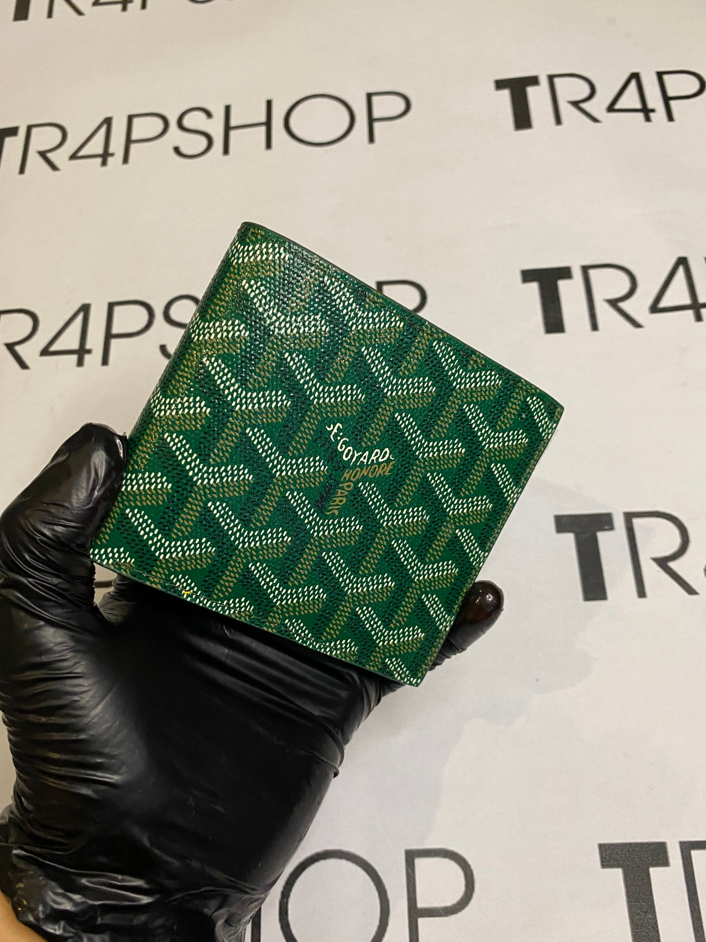Portafoglio Goyard verde